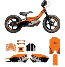 D'COR VISUALS STACYC Stability Cycle KTM Graphics Kit  12" & 16"    10-80-205