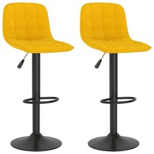 Bar Stools Kitchen Bar Chair Counter Stool Bistro Chair 2 pcs Velvet vidaXL