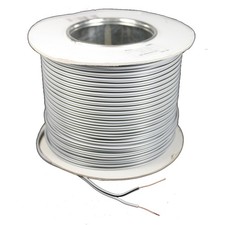 Skytronic 2 Core Figure 8 Speaker Wire Cable 100m - High Quality Grey