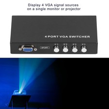 4 Port VGA Switcher SVGA Monitor Sharing Switch Box 4‑in‑1‑out For LCD PC TV New