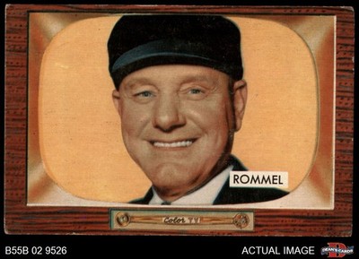 1955 Bowman #239 Edwin Rommel RC UMPIRE 4 - VG/EX