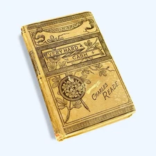 1880s “Very Hard Cash” by Charles Reade – Antique Decorative Victorian Hardcover