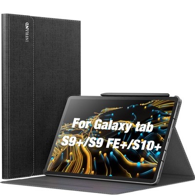INFILAND Galaxy Tab S10+ Plus 2024/ S9+ Plus/ S9 FE Case, 06-Black 