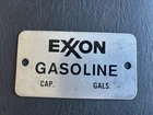 Vintage Exxon Gas Pump Tag