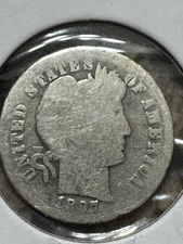1897-o Barber Dime, Much Better Date, Free Shipping