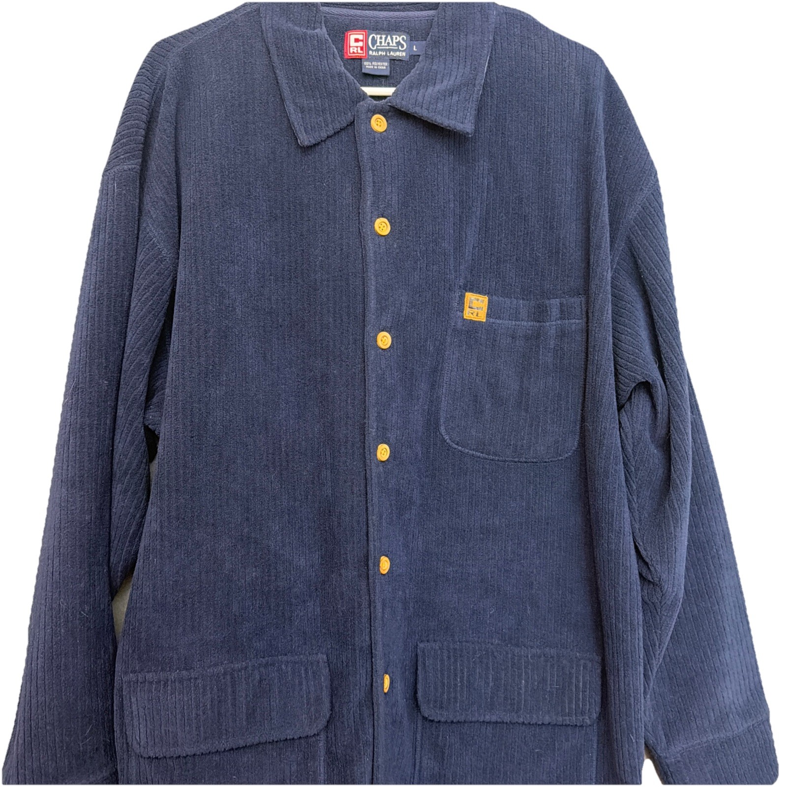 Chaps Ralph Lauren vintage LONG SOFT FLEECE  jacket men’s size large