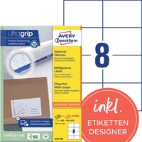 1 Bis 12X Avery Zweckform Universal-Etiketten, 105 X 74 Mm, Weiß Bis 13% Rabatt