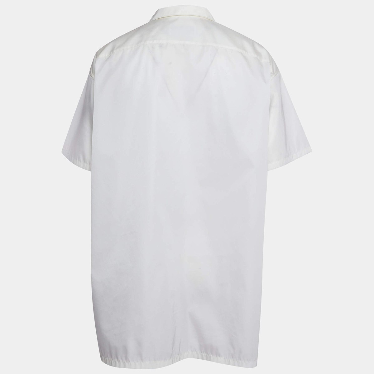 Prada White ReNylon Logo Detail Oversized Shirt M | eBay