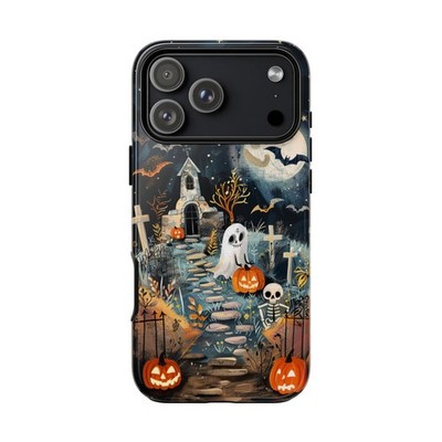 Phone Ink - Case for iPhone/Galaxy/Pixel - Halloween Haunted Graveyard