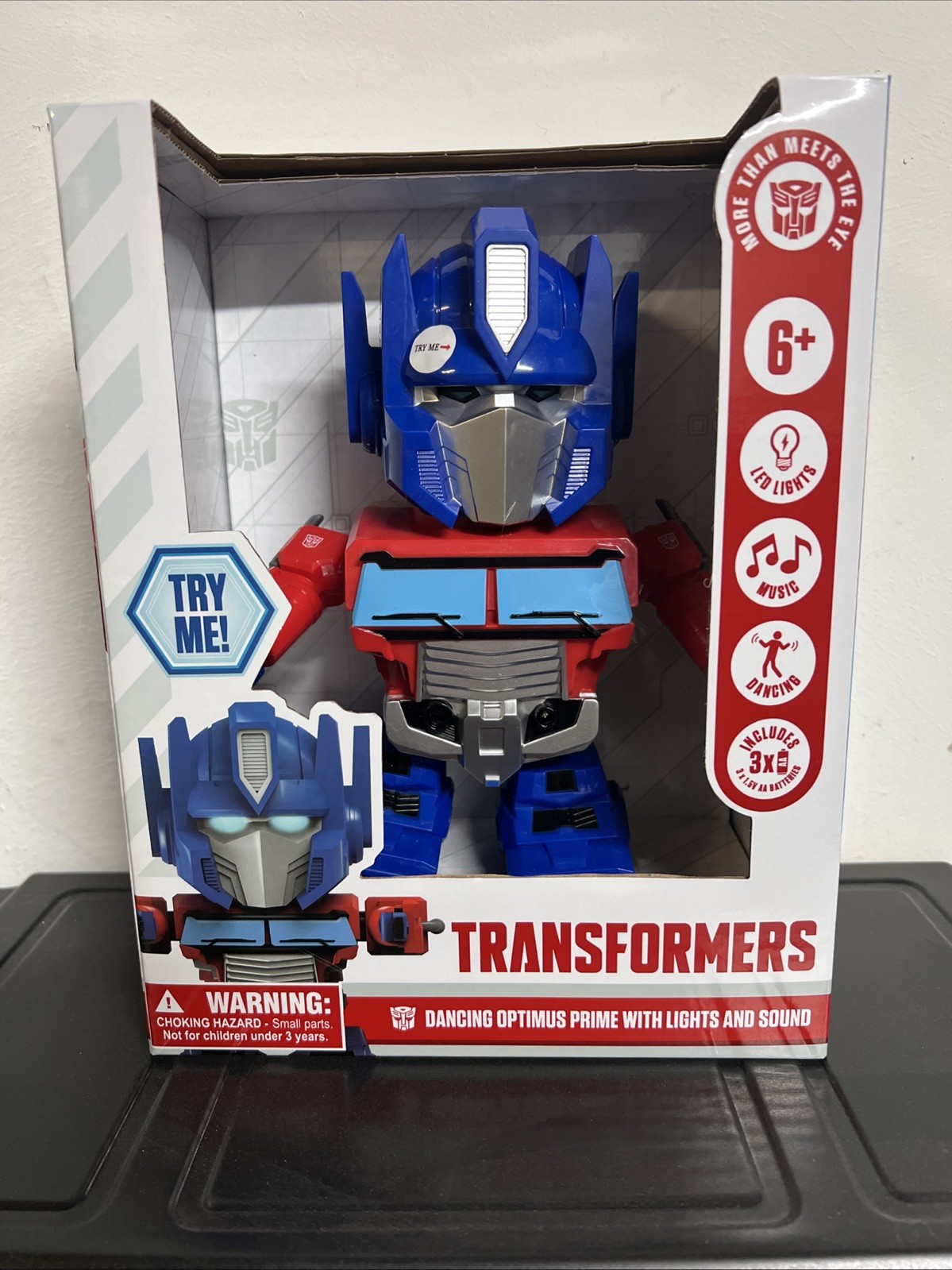 Transformers Dancing Optimus Prime Action Figure With Lights And Sound NEW 3+