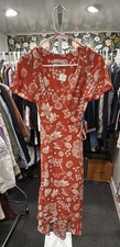 Urban Outfitters Wrap Floral Midi Dress Size medium