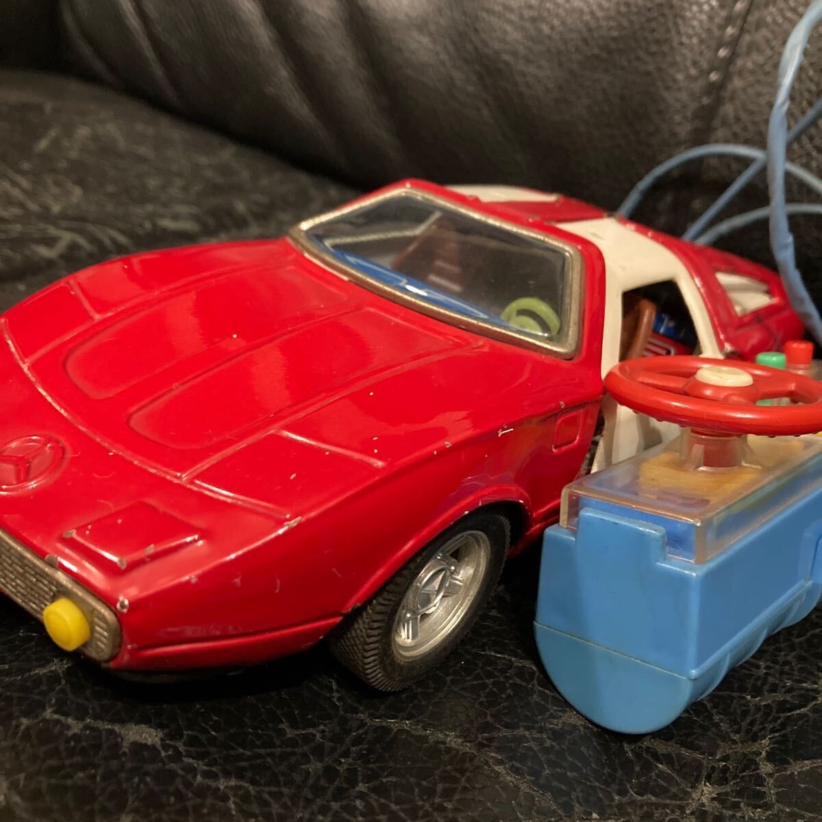 旧バンダイ【メルセデス ベンツC111リモコン欠】tinブリキtoy car箱無