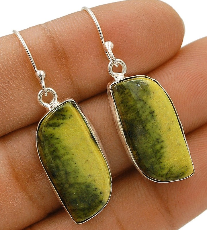 Natural Chitajate 925 Solid Sterling Silver Earrings Jewelry @20-9