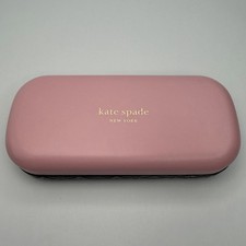 Kate Spade Pink Green Hard-Shell Glasses Case with Cloth New
