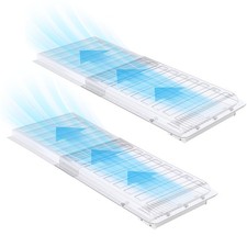 2 Pack Magnetic Air Vent Extender for Under Furniture, Upgraded Thickened Flo...