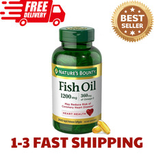 Natures Bounty Fish Oil Omega 3 Supplements -...