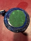 Vintage Blue Speckled Enamel Teapot Kettle Wire Handle Cabin Decor — photo 8