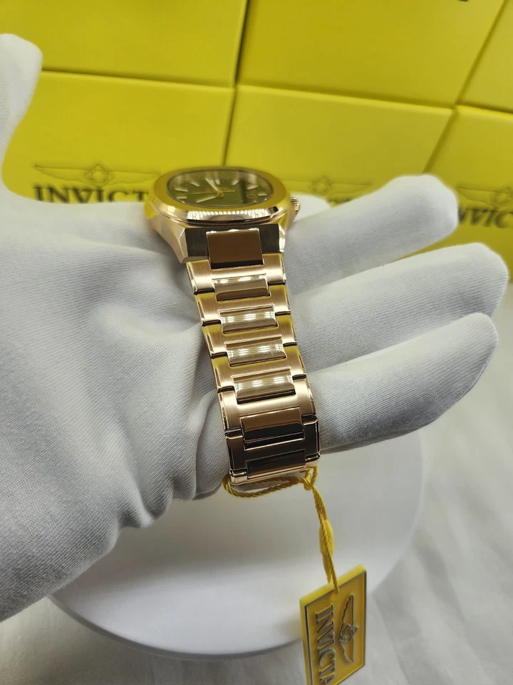 Invicta Reloj Hombre Speedway Cuarzo Esfera Marrón Oro Rosa Pulsera Acero 48524 Foto 4 de 4