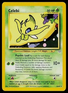 Celebi Pokemon Card