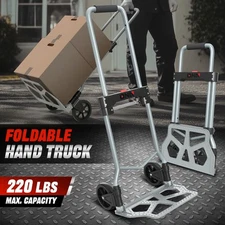 220 bs Cart Folding Dolly Collapsible Trolley Push Hand Truck Moving Office Home