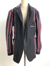Issey Miyake Men's Denim Jacket Washed Stripe Fabric Size 2 EL AGA