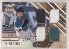 2017 Panini Elite Extra Edition Quad Materials Holo Gold 49/99 Tyler O'Neill y6z