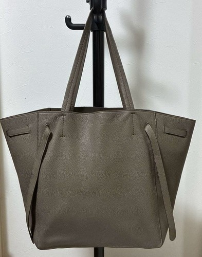 CELINE Cabas Phantom Tote Bag Brown Leather Shoulder Handbag