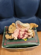 Boyds Bears Ornament Hope the Angel Bear with Wreath Retired with Box Vintage