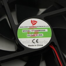 New 1Pcs 2 wires welding machine cooling fan YTD248025S DC24V 0.23A 8025 8CM