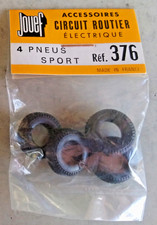 POUR VOITURE CIRCUIT JOUEF - SACHET NEUF DE 4 PNEUS REF 376