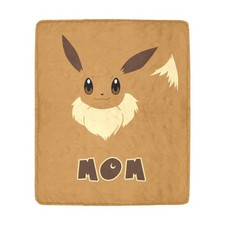 Eevee Blanket Personalized USA Made Cartoon Manga Multi Name Gift Throw
