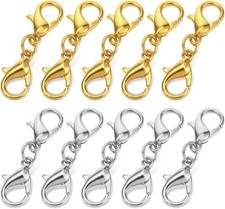 Double Lobster Clasp Extender Necklace Bracelet Connector Gold  Silver Jewelry