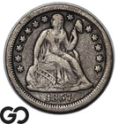 1857 Seated Liberty Dime