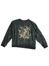 Legendary Whitetails Original Deer Gear Men’s L Camo Crew Neck