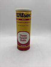 VINTAGE 1970's Wilson Optic Yellow Three Tennis Balls Can, COOL-LOOK 