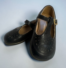 Little Capezio Toddler Size 3 Black T STRAP Buckle Shoes Vintage