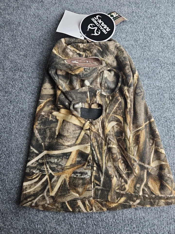 Drake Waterfowl Unisex FaceMask  Warm Fleece Midweight Camo Outdoor Hunting 1169 - Image 2 of 4