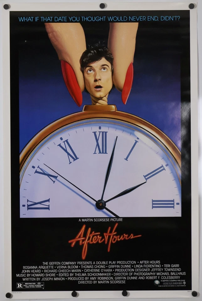 After Hours - original movie poster 27x41 - ROLLED 1985 - Martin Scorsese