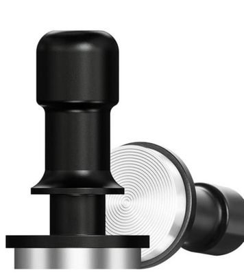 #ad 53mm Spring Loaded Calibrated Espresso Tamper 30lb Pressure Black Stainless $19.58