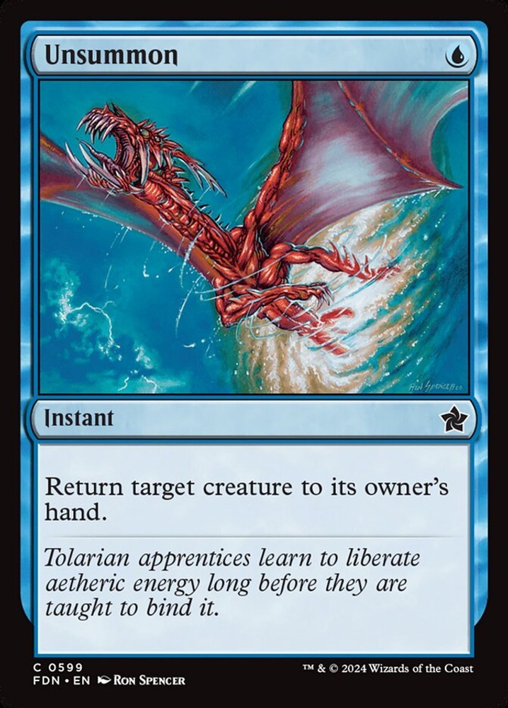 Unsummon (0599) - 599 - NM - Foundations