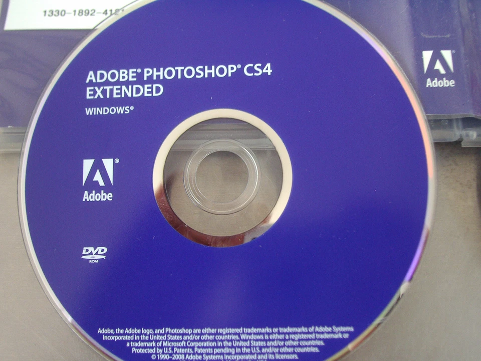 Adobe Photoshop CS4 Extended for Windows Full Retail version DVD w/Serial Number - Image 4 of 4