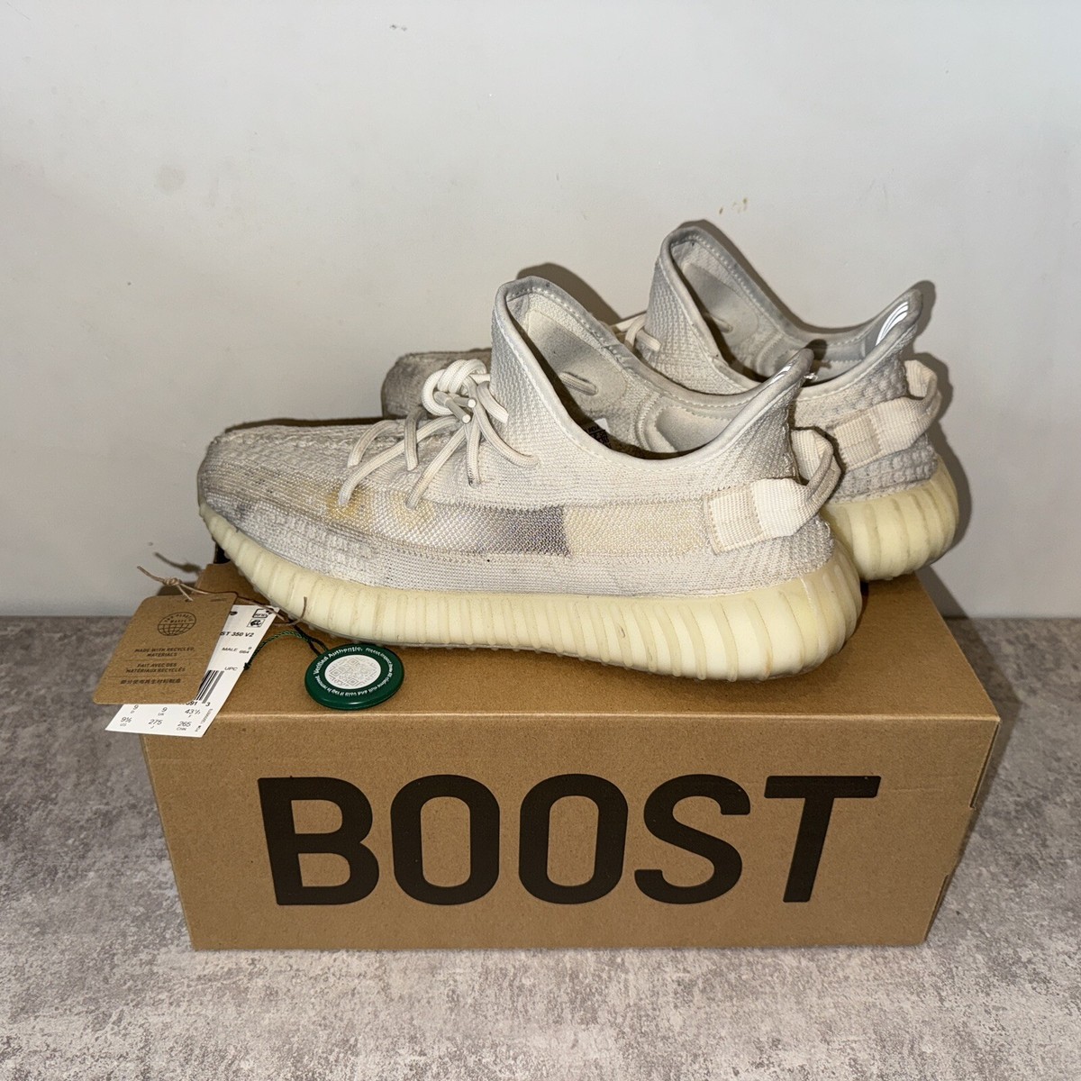 Size Adidas Yeezy Boost 350 V2 Bone 195743073913 UK