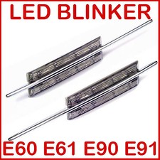 Schwarz LED Seitenblinker passend f�r BMW E81 E82 E88 E60 E61 E90 E91 E92 E93