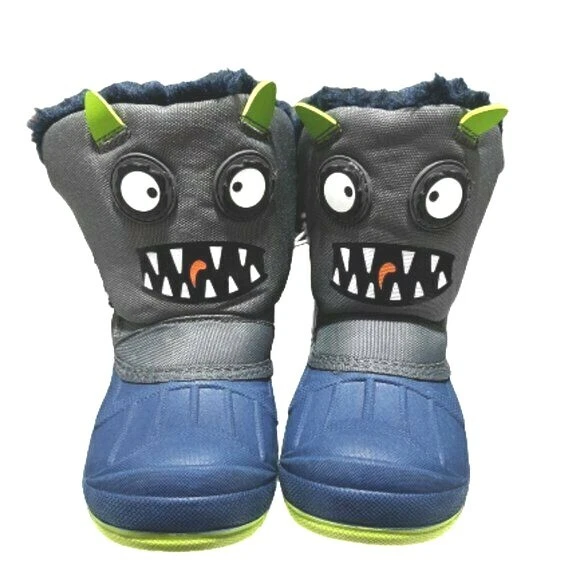 Cat & Jack Niños ' Gris Huxley Monster Resistente Al Agua Invierno -10F Botas - Imagen 3 de 3