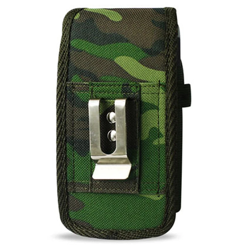 Army Green Rugged Canvas Pouch for iPhone 13 Mini, 12 Mini, 5S, 5, 5C, Nokia 110 - Image 2 of 3