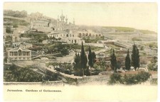 Jerusalem Gardens of Gethsemane Postcard Royal Series Holy Land Series