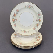 Homer Laughlin Eggshell Georgian Countess Bread Dessert Plates 6 1/4" Set Of 4