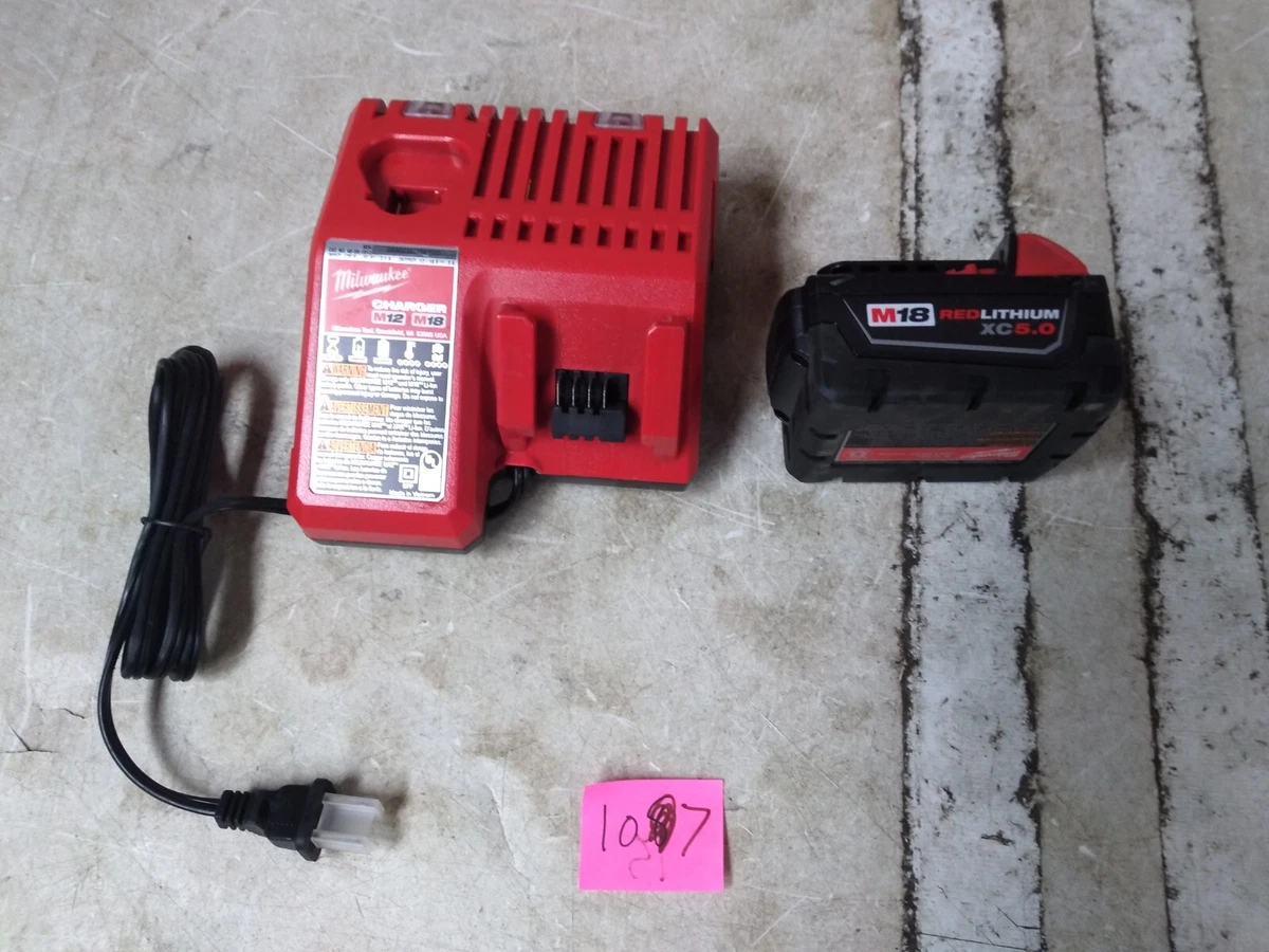 Milwaukee 48 59 1850 M18 XC5.0 Extended Capacity Battery Starter Kit 107