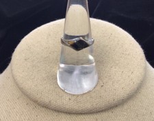 Antique Sterling Silver 925 Tiger Eye Stone Ring Sz 6.25 GG132