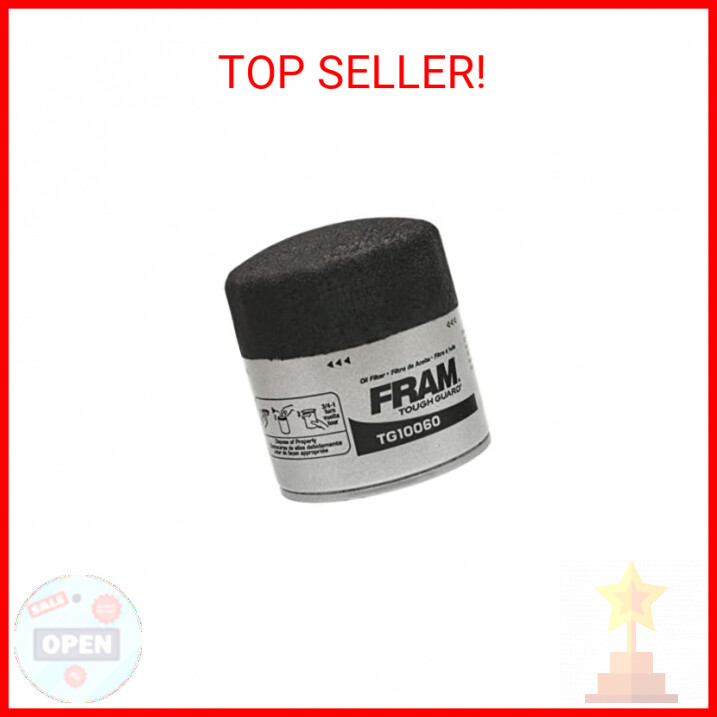 FRAM Tough Guard Replacement Oil Filter TG10060, Designed for Interval Full-Flow